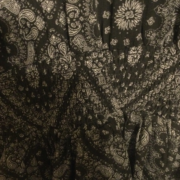 Black Paisley Summer Dress Size Large- Cloud❤️ Sky - Picture 3 of 7